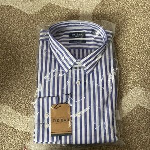 Tie Bar Trim Fit Dress Shirt